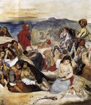  style Art - Le massacre de Chios romantique Eugène Delacroix
